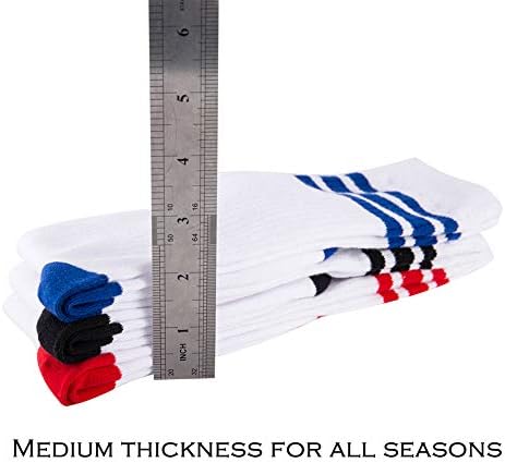 Premium Comfortable Knee High Socks for Boys with Triple Stripes