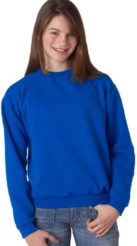 TheJerzees Youth NuBlend Crew Neck Sweatshirt 562B Chocolate - in Style and Comfort