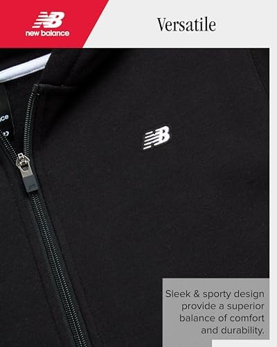 New Balance Boys Zip Up Fleece Hoodie Sweatshirt