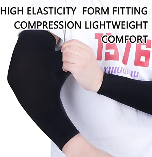 Zhanmai 8 Pairs Breathable Compression Arm Sleeves for Kids