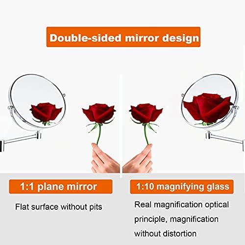 Ultimate Double-Sided Wall-Mounted Magnifying Mirror for Makeup Shaving and More