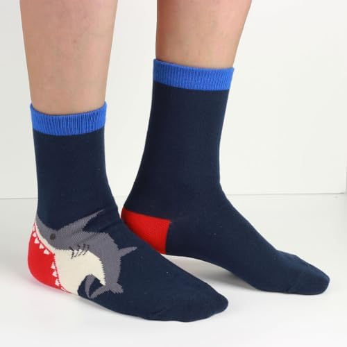 FITS Kids Shark Camo Crew Socks