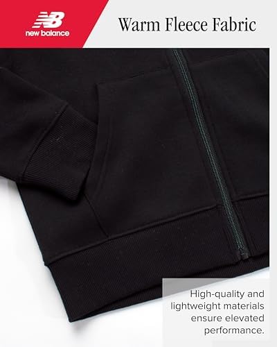 New Balance Boys Zip Up Fleece Hoodie Sweatshirt