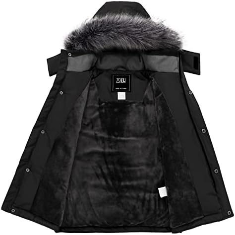 ZSHOW Boys Warm Winter Coat Waterproof Parka Hooded Puffer Jacket