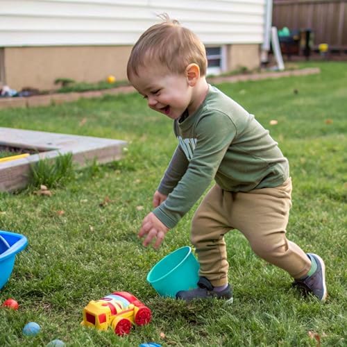 JAMako Boys Cotton Joggers 4-Pack Adorable and Comfortable for Kids