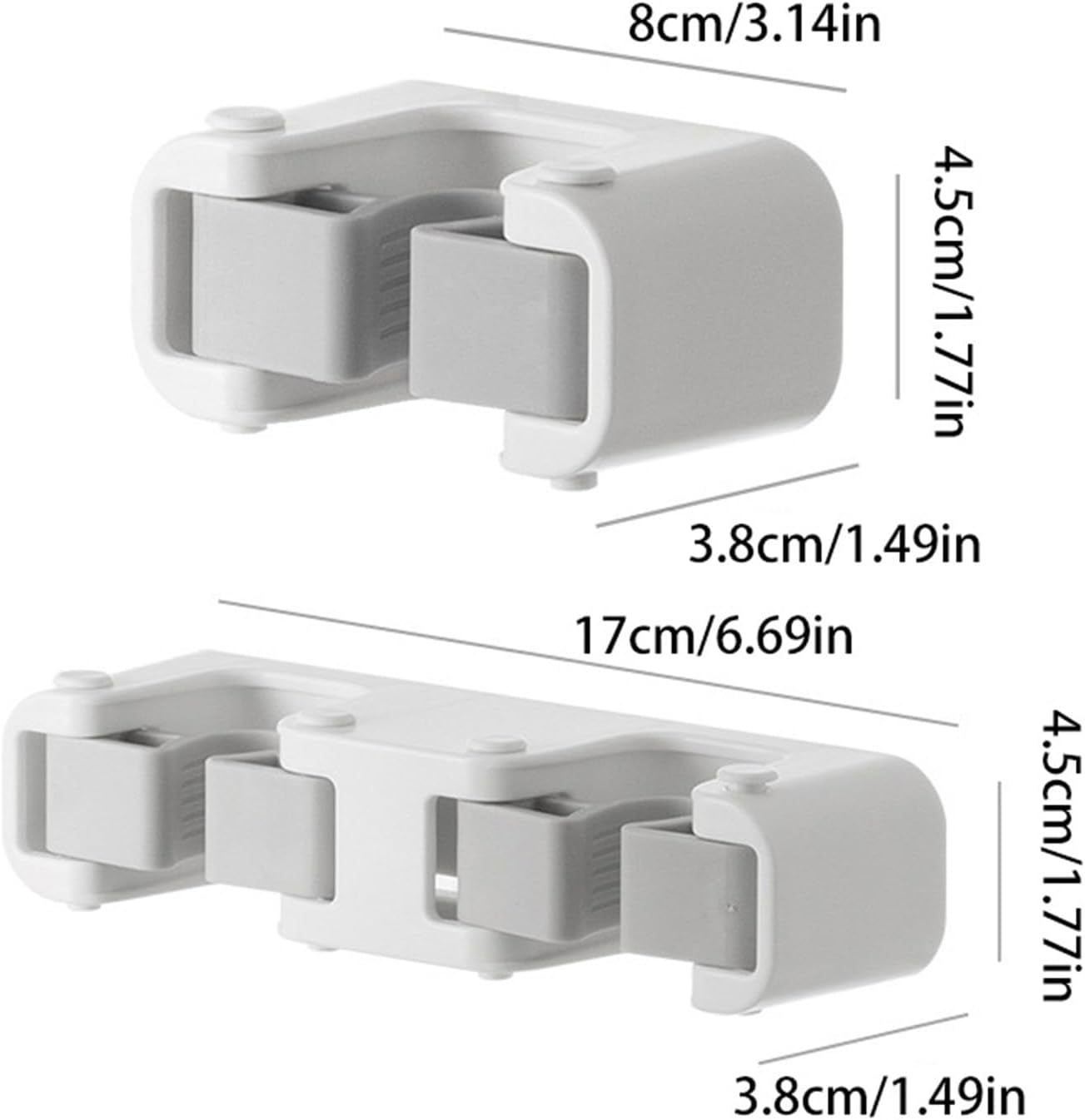 BILIKEYU Non-Punching Soft Adhesive Mop Holder
