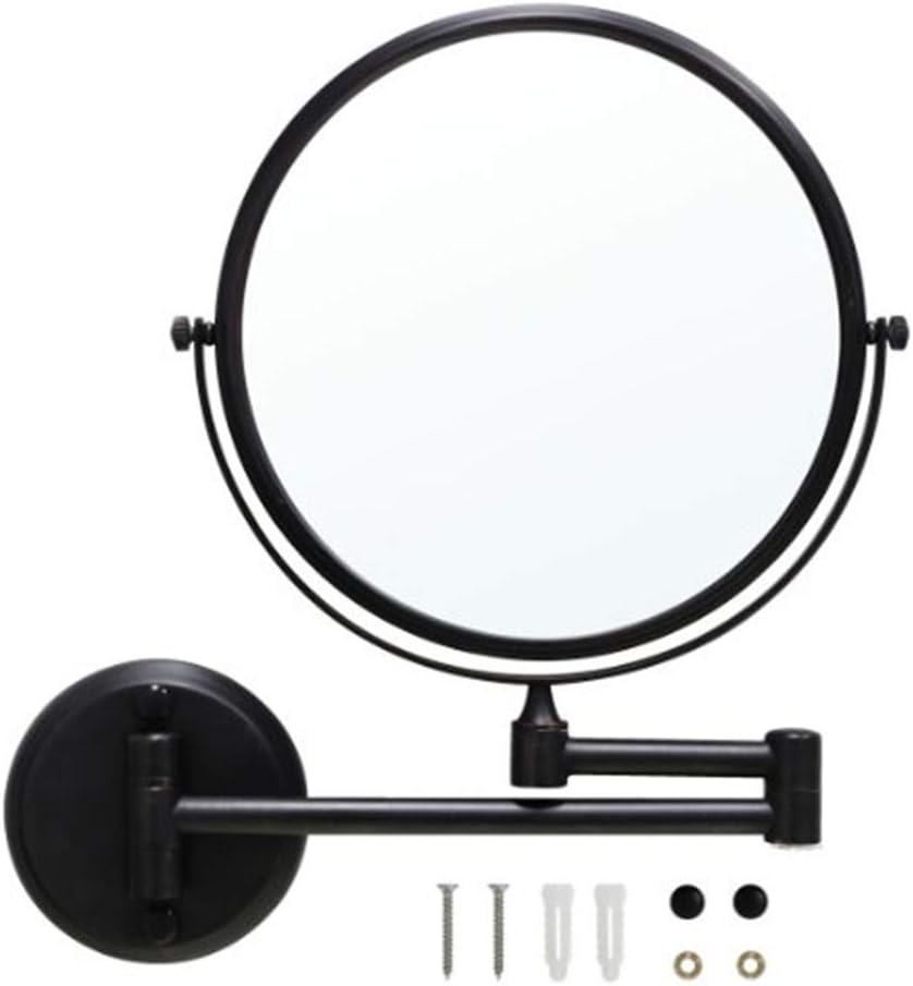 Adjustable Double-Sided Wall-Mounted Makeup Mirror for Shaving Beauty