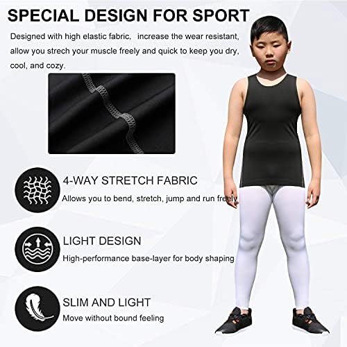 Sanke Youth Compression Tank Tops for Boys and Girls