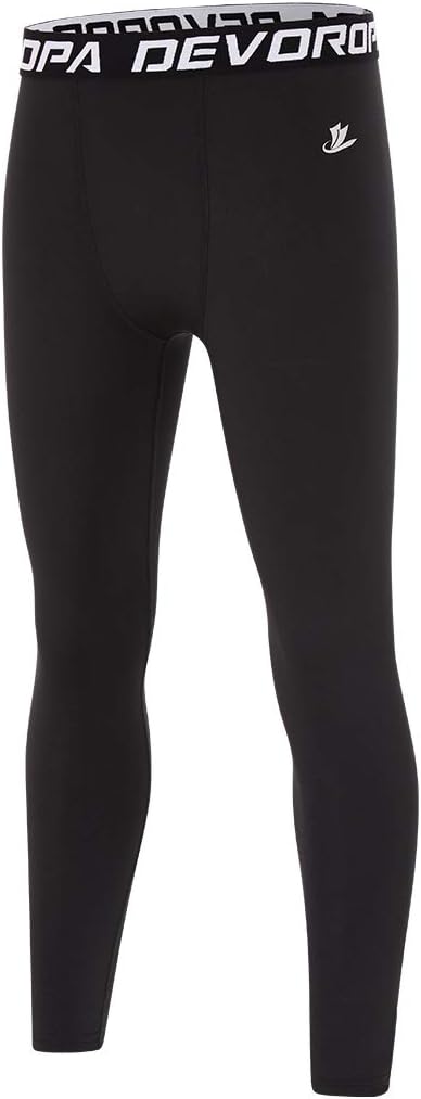 Devoropa Youth Boys Compression Leggings Warm Support for Sports