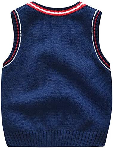 Toddler Boys Cable Knit V-Neck Sweater Vest