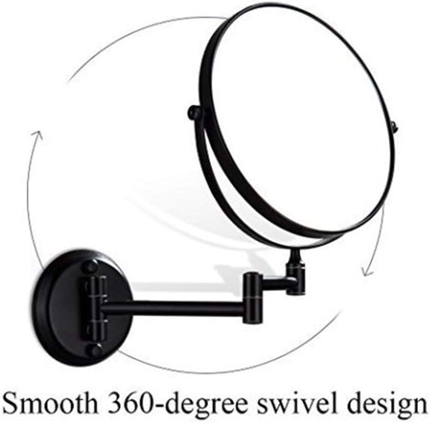 Adjustable Double-Sided Wall-Mounted Makeup Mirror for Shaving Beauty