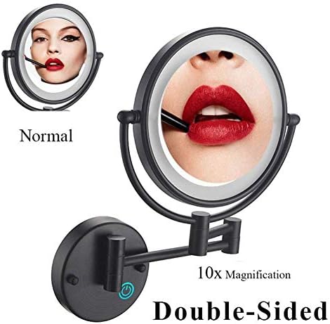 Wall-Mounted Makeup Mirror with LED Lights
