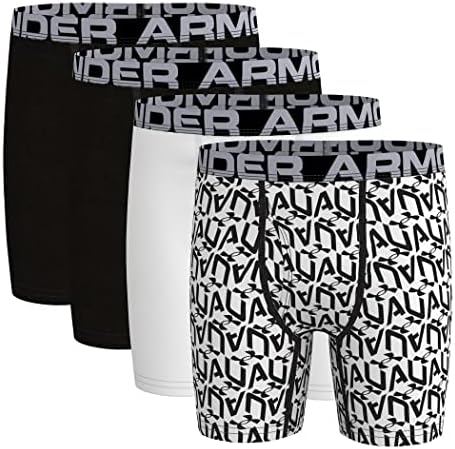 Under Armour Boys Performance Boxer Briefs Lightweight Smooth Fit
