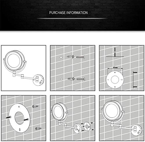 Wall-Mounted Makeup Mirror with Touch Screen