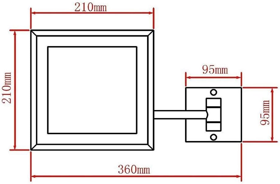 DEIHGE 3X Magnification LED Makeup Mirror Wall Mounted Vanity Mirror