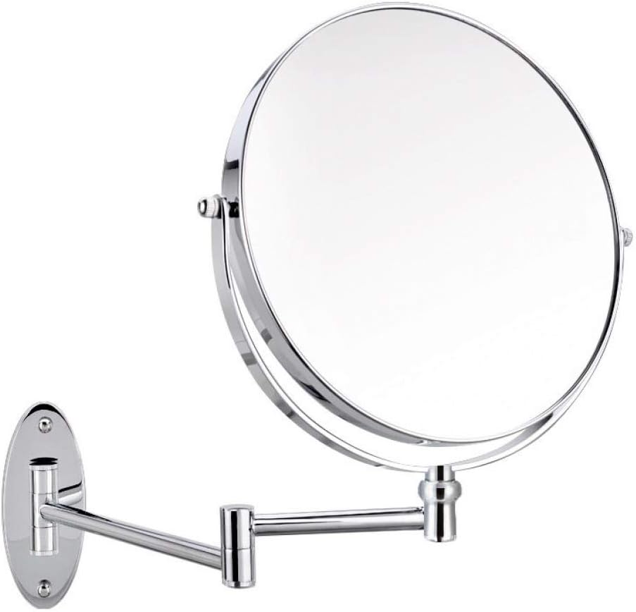LCARY Two-Sided Wall Mounted Beauty Mirror 3X Magnification