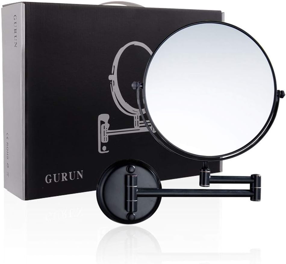Adjustable Double-Sided Wall-Mounted Makeup Mirror for Shaving Beauty