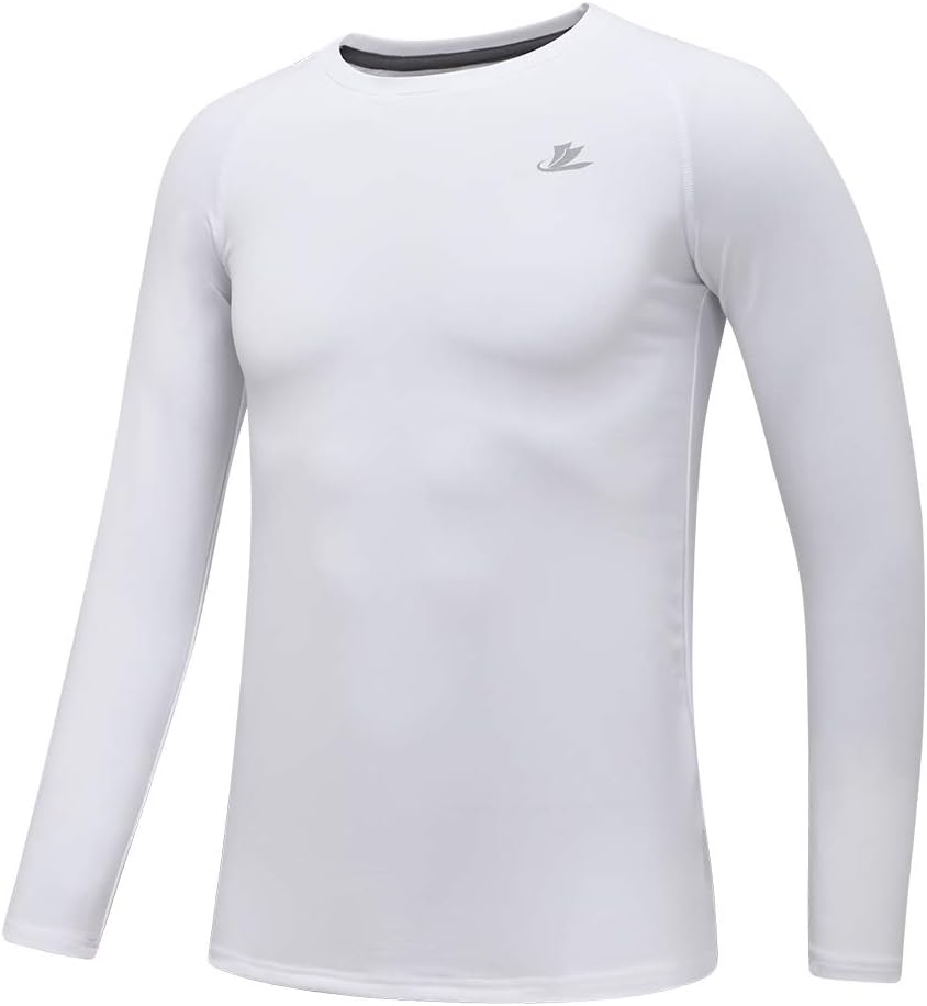 Stay Cozy and Confident Youth Boys Compression Thermal-Shirt Long Sleeve Fleece Baselyer