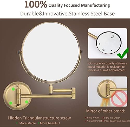 NOVOCE 8 Inch Double Sided Makeup Mirror