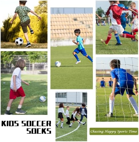 Zando Knee-High Socks for Boys - Soccer and More in Sizes 4-12