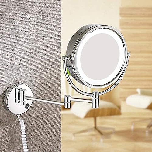 Extendable Vanity-Mounted Makeup Mirror