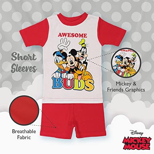 Disney 6-Piece Snug-fit Cotton Pajama Set for Kids