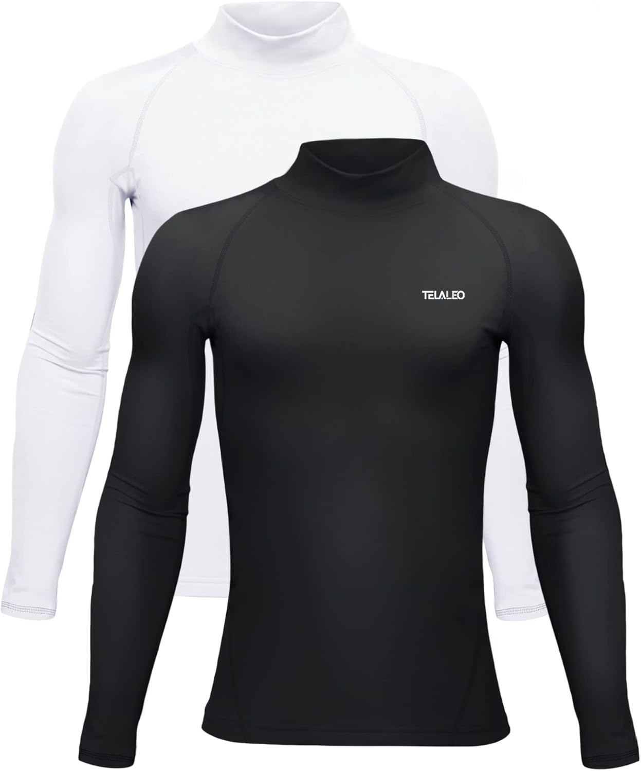 Youth Thermal Compression Shirt Fleece Lined Turtle Neck Base Layer