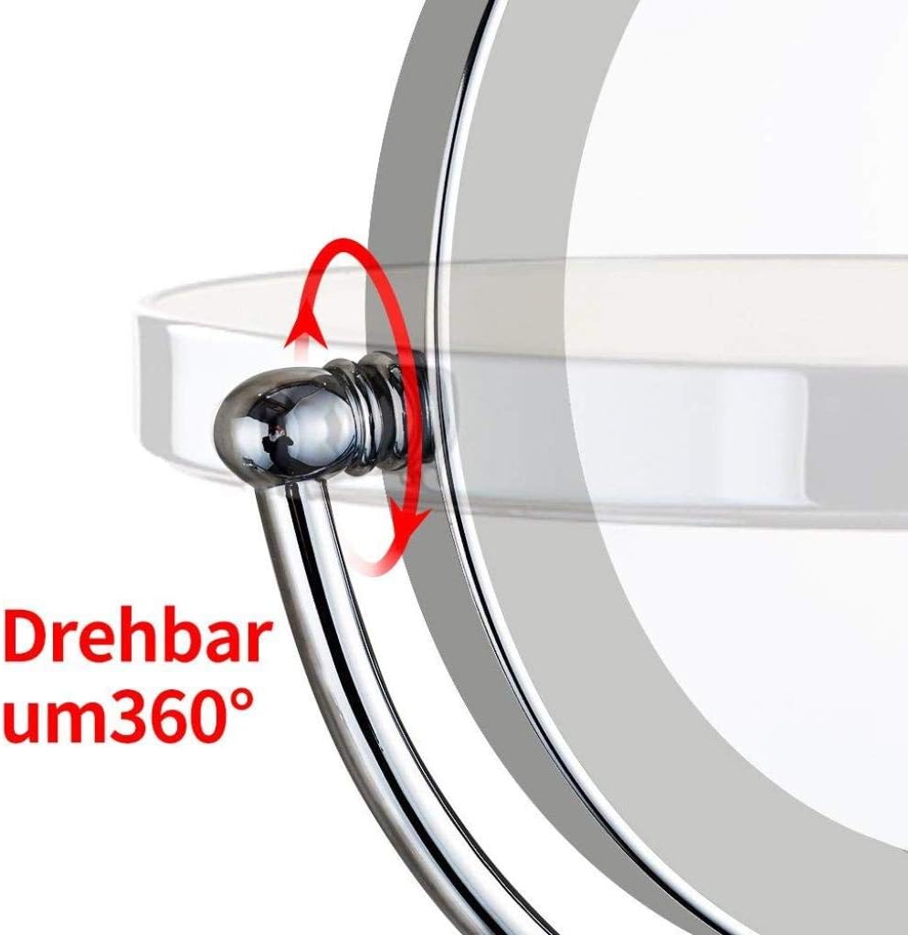 DEIHGE LED Cosmetic Mirror with 3x Magnification