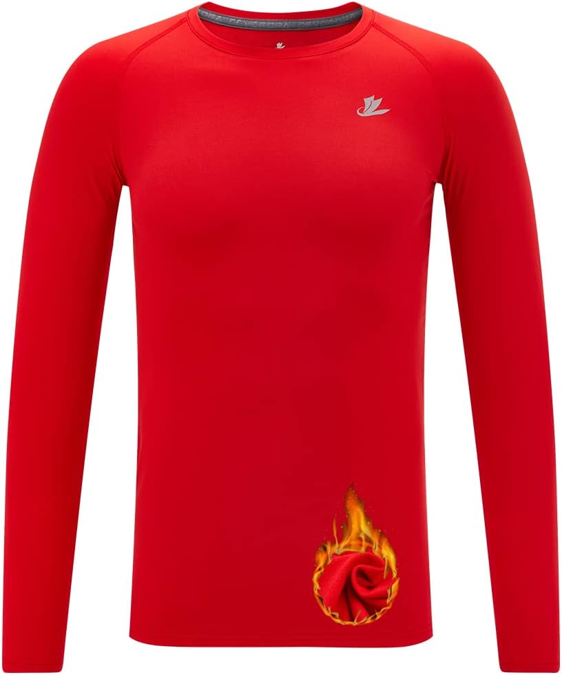DEVOROPA Youth Boys Compression Thermal Shirt Long Sleeve 1