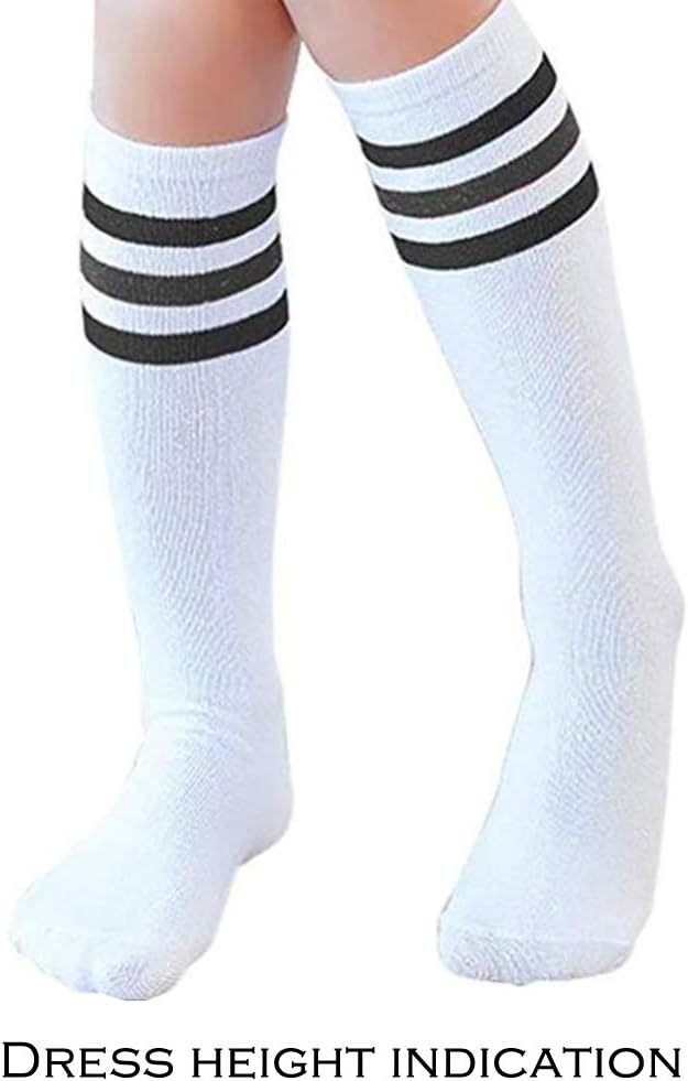 Premium Comfortable Knee High Socks for Boys with Triple Stripes