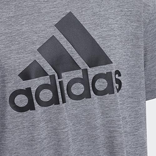 Adidas Boys Short Sleeve Aeroready Performance Logo T-Shirt