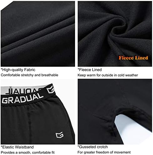 Quick-Dry Thermal Base Layer Pants for Boys