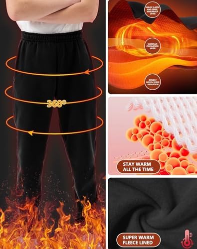 4-Piece Boys Soft Fleece Athletic Joggers