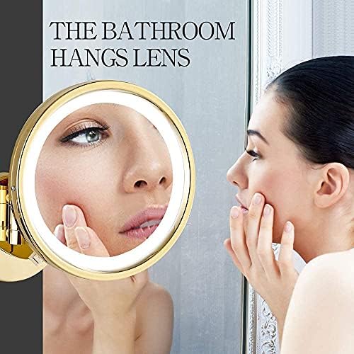 DEIHGE Makeup Mirror Wall Mounted with Led Lights