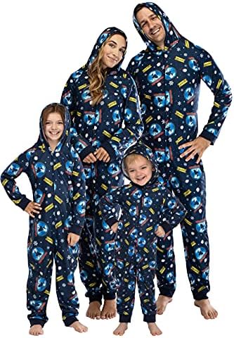 Polar Express Jammies for Kids - Footless Hooded Sleepwear