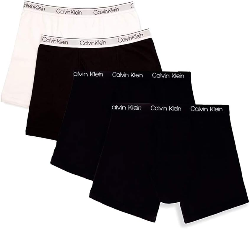 Buckle Up for Comfort Four-Packed Cotton Boxer Briefs for Boys