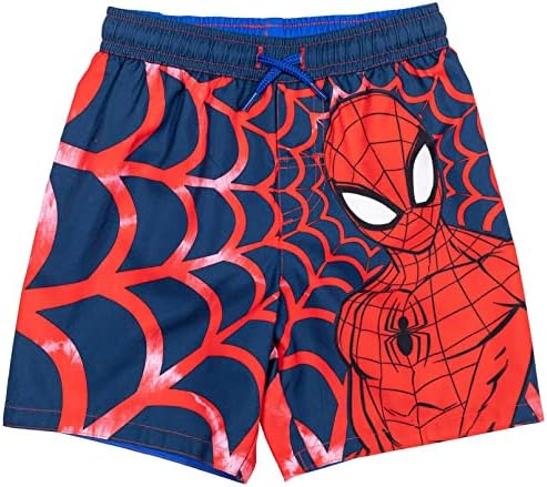 Marvel Spider-Man Pullover and Swim Trunks - Cool Kids Swimwear with UPF Protection