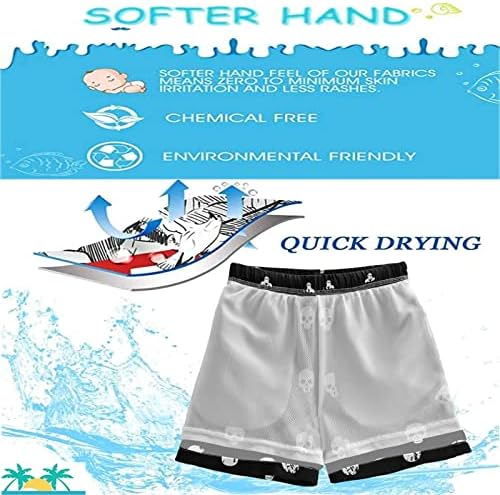 Quick-Dry Beach Board Shorts for Boys