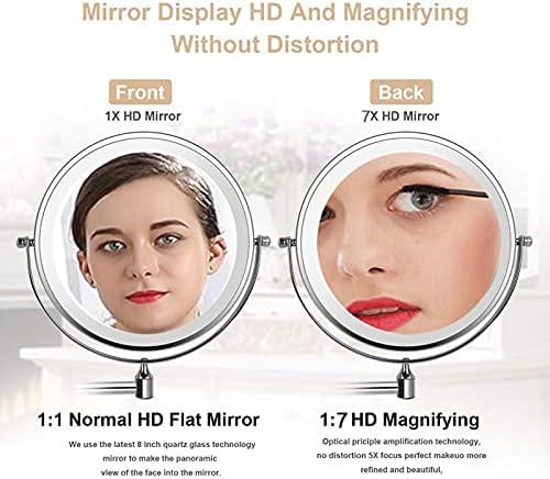 Wall-Mounted Double-Sided Makeup Mirror