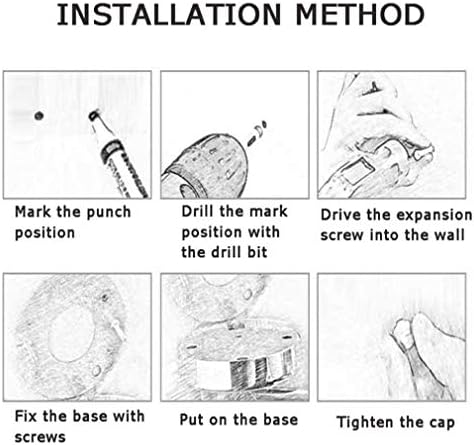 LCARY 3X Magnification Wall Mirror Vanities Two-Sided Swivel Extendable 360 MakeUp Vanity Mirror Silver