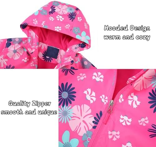 DRY weather Dconfigured rain jacket for kids waterproof windproof and trendy