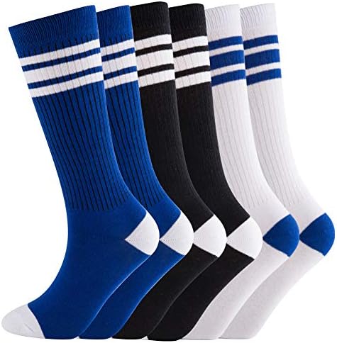 Premium Comfortable Knee High Socks for Boys with Triple Stripes