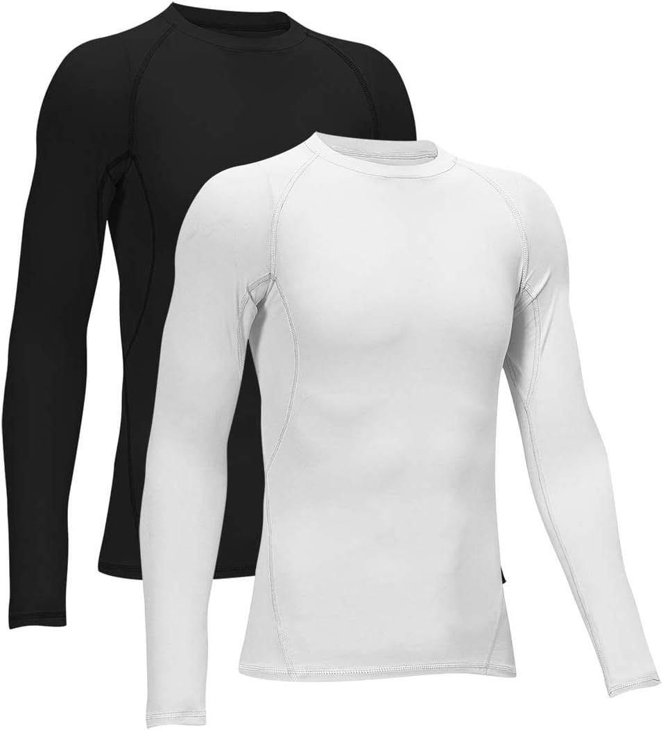 Tela Leo Compression Shirts for Boys Youth Long Sleeve Underwear