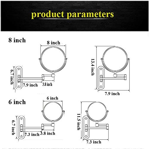 8-Inch Wall-Mounted Vanity Mirror