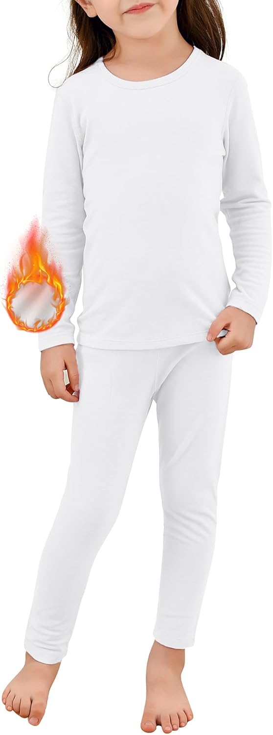 American Trends Thermal Underwear Set for Kids Warm Comfy and Durable Perfect for Winter Activities and Gifts