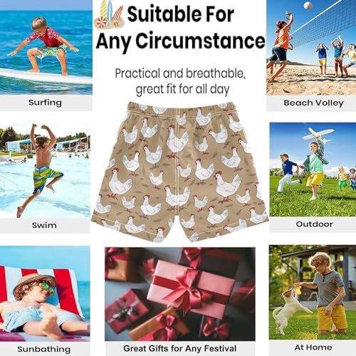 Visesunny Boys Fun Swim Trunks