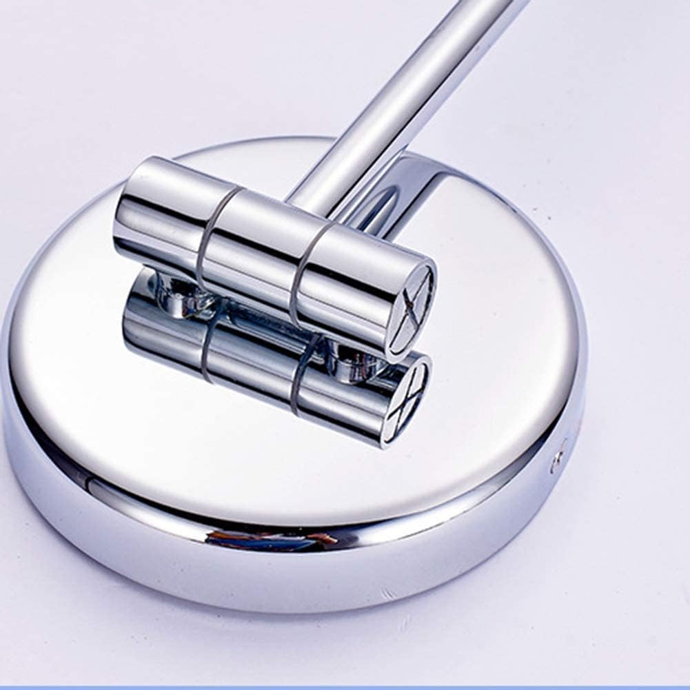 10X Wall-Mounted Makeup Mirror with 5x Magnification