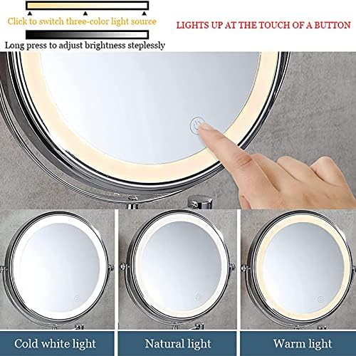 NOVOCE Touch Dimming Switch Makeup Mirror