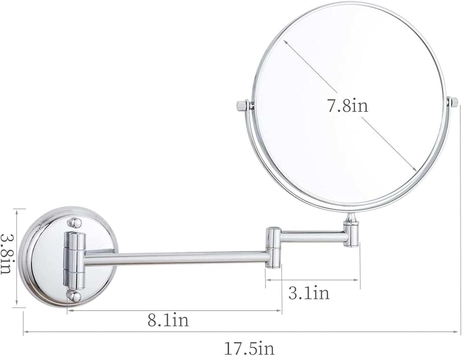 Adjustable Double Sided Makeup Mirror