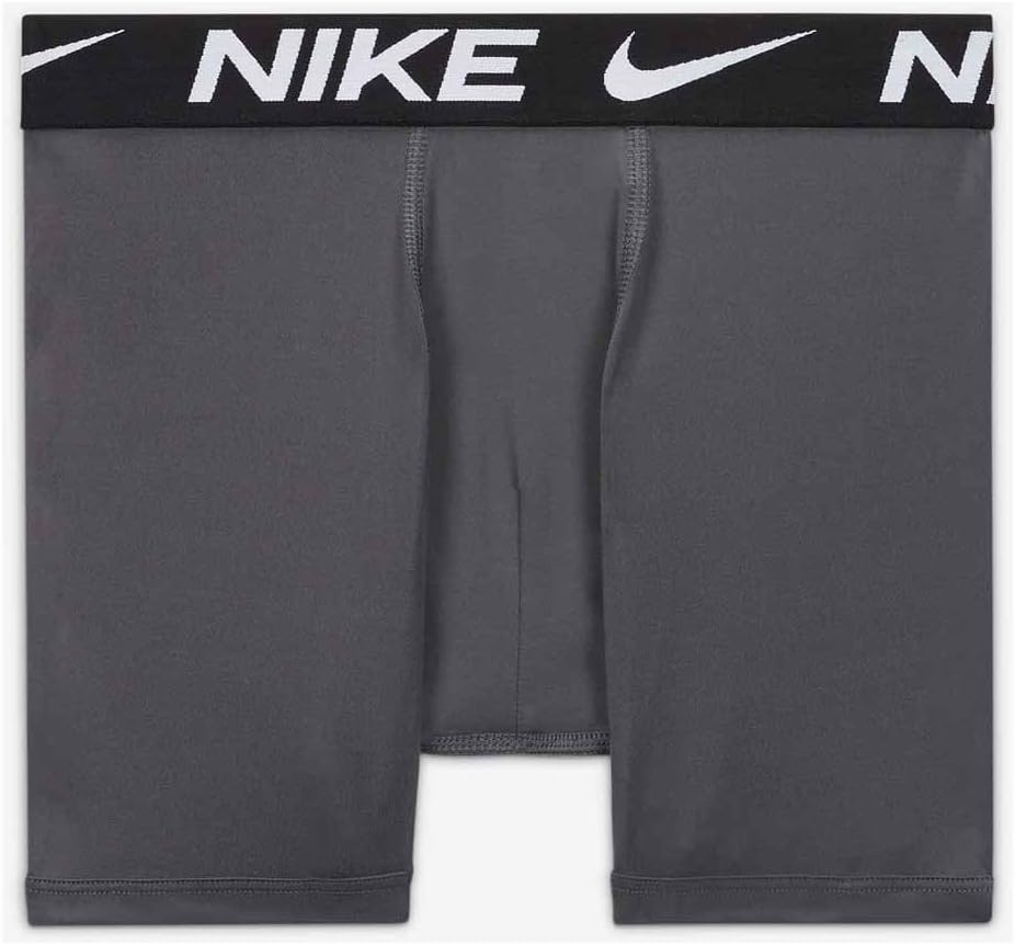 Nike Boys Dri-Fit Boxers 3-Pack Black Dark Gray MD
